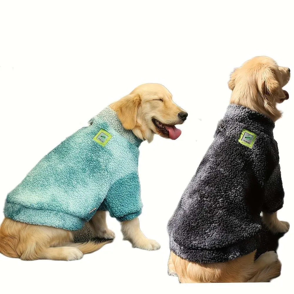 Mjuk varm hund tröja, husdjurens höst och vinterkläder för medium hundtröja kläder leveranser