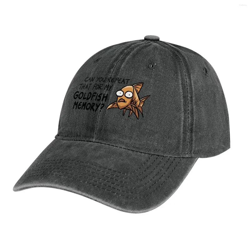 Baskenmützen Können Sie das für meine Goldfisch-Erinnerung wiederholen?Cowboyhut Rugby Trucker Bobble Foam Party Damen Hüte Herren