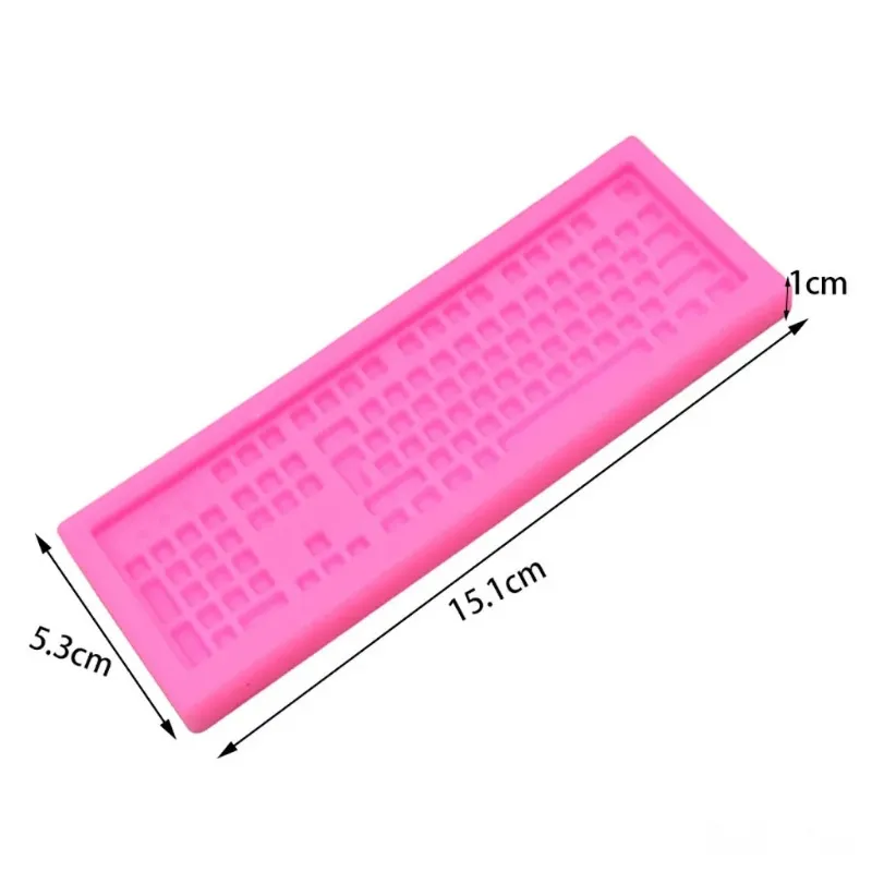 2024 Keyboard Cake Decoratie Tools Siliconen Mold Fondant IJs Mark Mold Wedding Cake Chocolate Mold Decoratie Moldes de Silicona voor cake