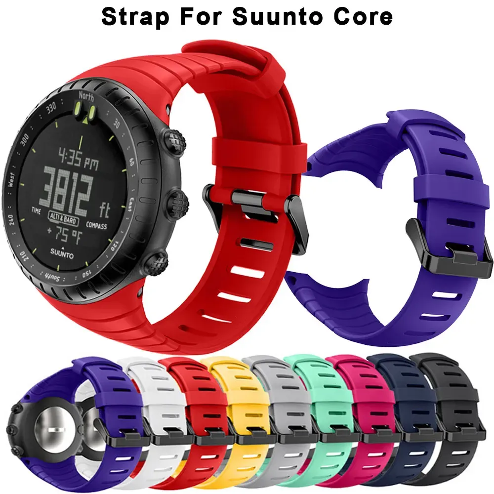 Cases For Suunto Core Soft Silicone Watchband Replacement Accessories Wrist Sport Bands For Suunto Core Smart Watch Bracelet Strap