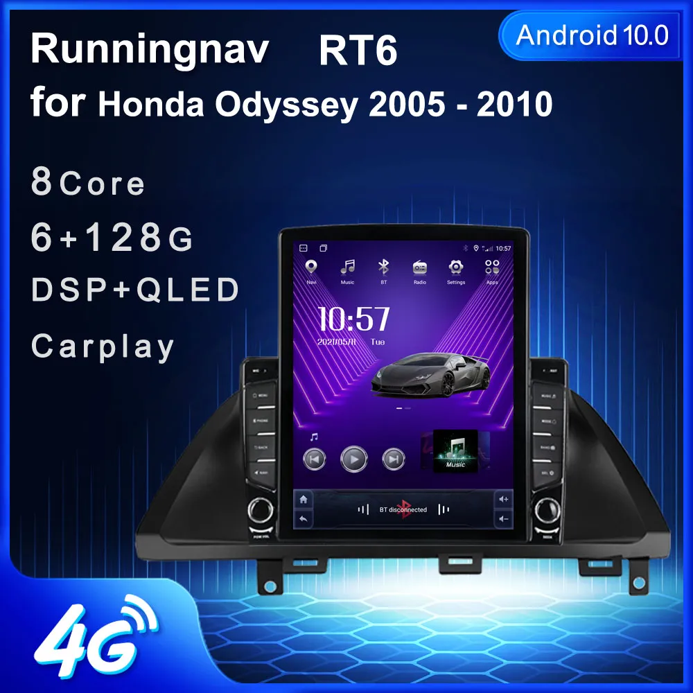 9.7 "Android الجديد لـ Honda Odyssey 2005 - 2010 Tesla Type Car DVD Radio Multimedia Player Player