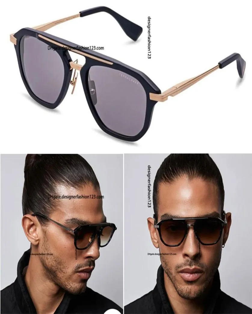 TERRACRAFT Sunglasses Metal Temple DTS 416 Men Women Business Style Luxury Quality Designer Sunglasses Original Box6006506