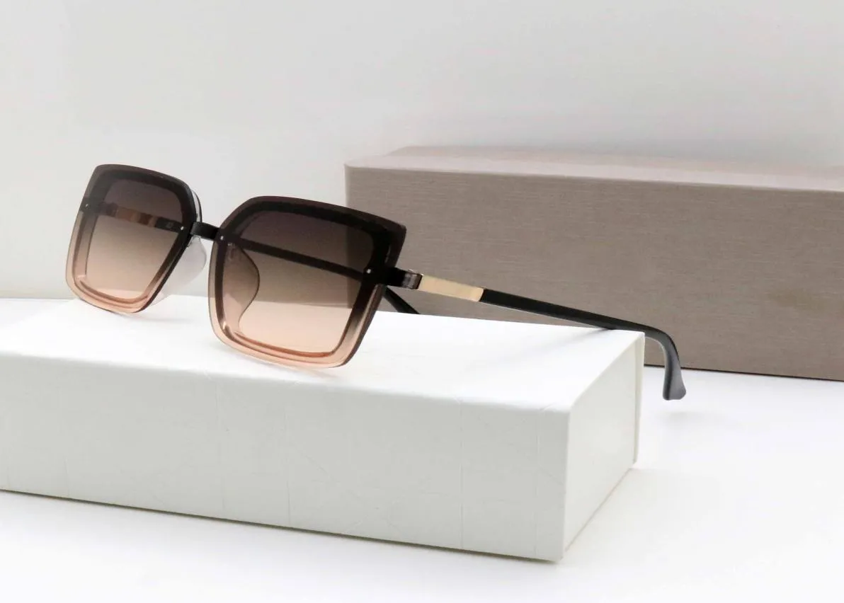 Mode-Sonnenbrille für Herren, occhiali da sole, Damen-Sonnenbrille, quadratische Sonnenbrille, Anti-UV-Schutz, UV400, Retro-Stil, Farbverlaufsglas, 3071365