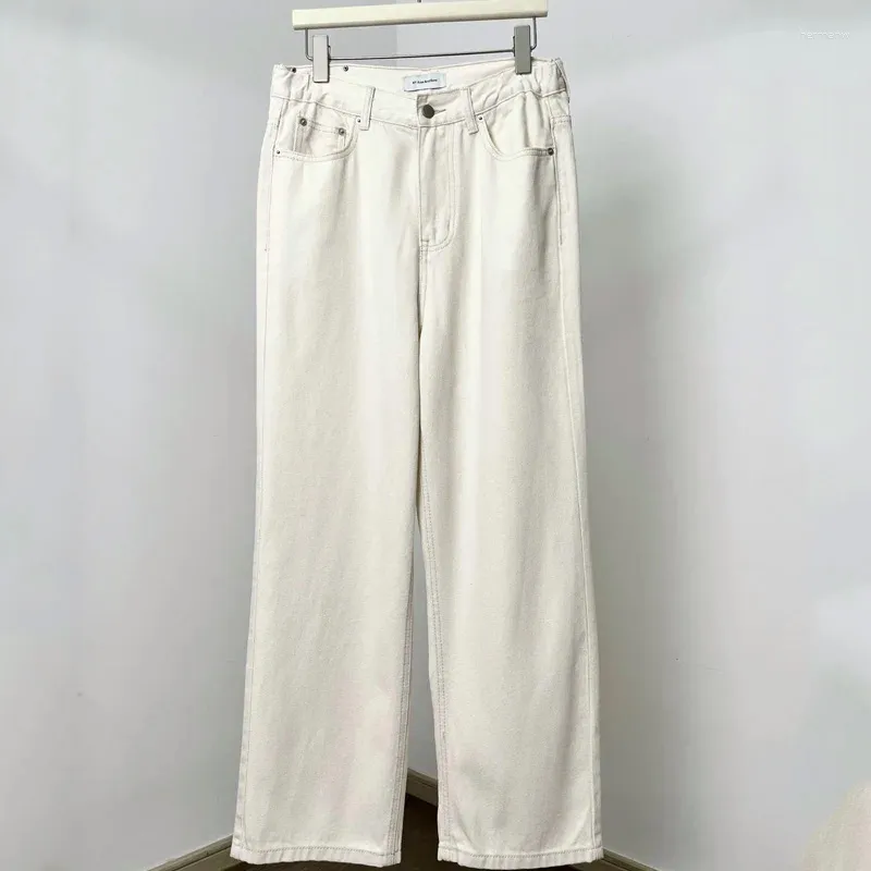Jeans pour hommes, pantalon droit ample délavé de qualité supérieure, survêtement décontracté Vintage, pantalon de survêtement Y2k Streetwear pour vêtements