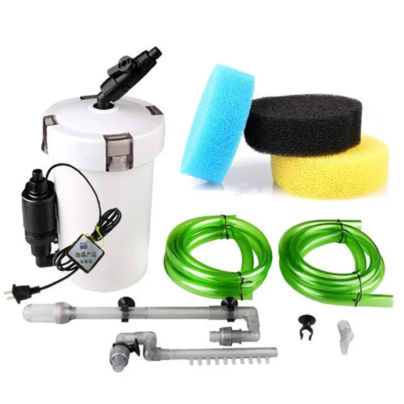 Accessori Filtro esterno per acquario. Kit per acquario da 6 W con pompa d'aria per acqua Acquario per acquario, filtro esterno per filtro da tavolo, 400 l/h 220 V.