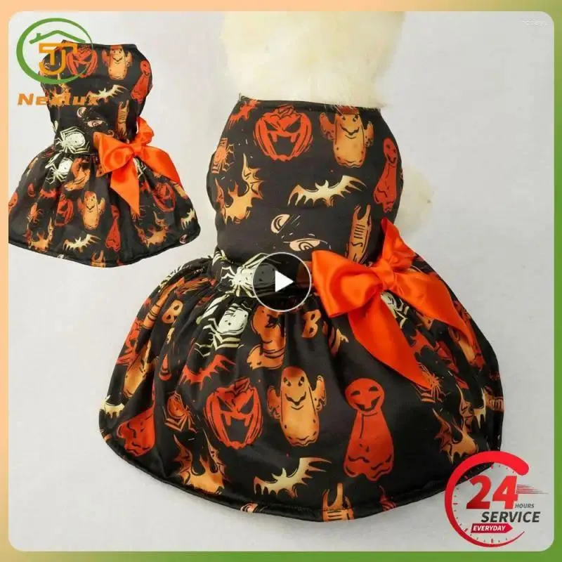 Vêtements pour chiens Costume de citrouille belle facile à porter tissu confortable conception unique vêtements parfaits pour les chiens d'Halloween