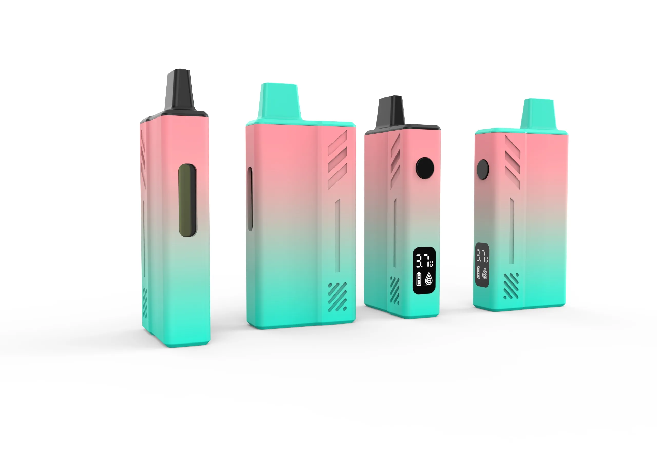 En stock, 6grams personnalisés jetables colorés de grande capacité 6 ml rechargeables 400mAh avec des pods OEM à écran numérique