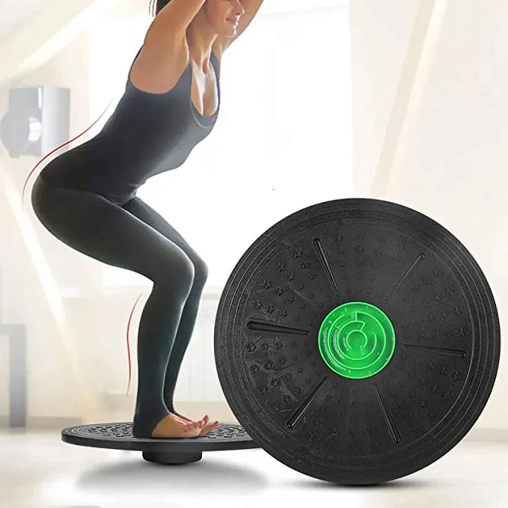 Yoga Balance Board Disc Stability Round Plates Exercise Trainer for Fitness Sports Waist Wriggling Fitness Balance Board 240323