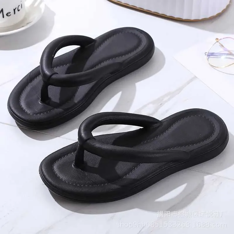 Tallgarna tofflor ny koreansk stil fasion platt ål klipptå utskärningar kvinnor beac flip-flops damer gelé soes flip flops h240326lj74