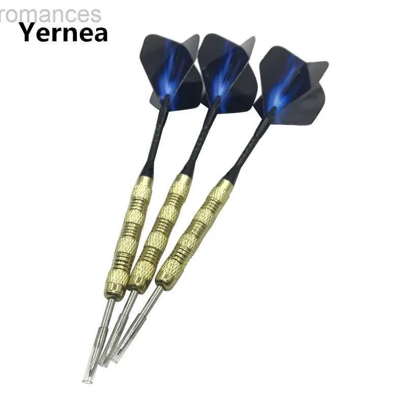 Dart Yernea Ny 3st Steel Tip Darts 15g inomhus Sports Entertainment Dart Nickel Plated Copper Dart Body Aluminium Alloy Shaft Flight 24327