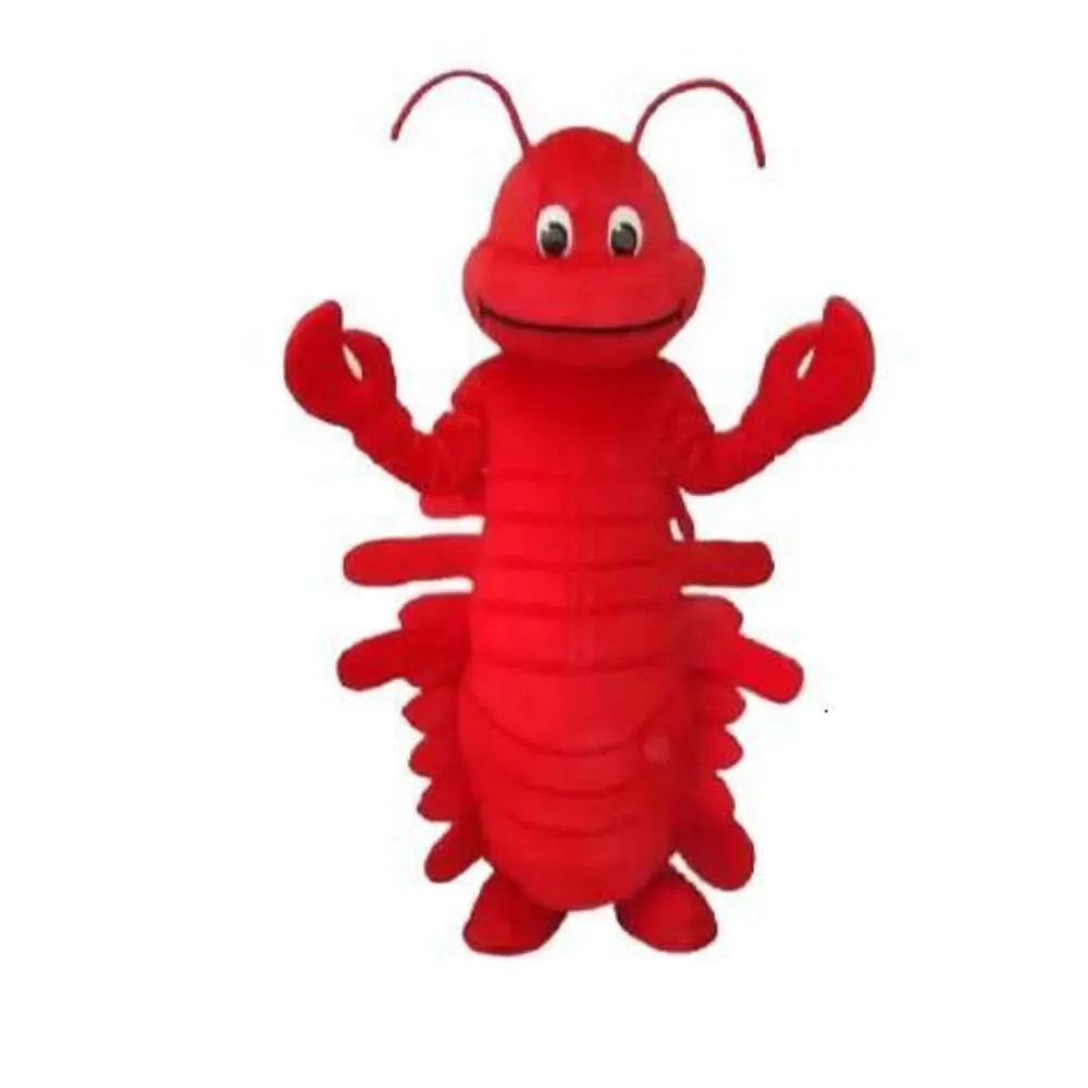 Costumes de Mascotte d'halloween, grand corps de homard pour homme, mascotte de dessin animé en peluche, robe fantaisie, Costume de Mascotte