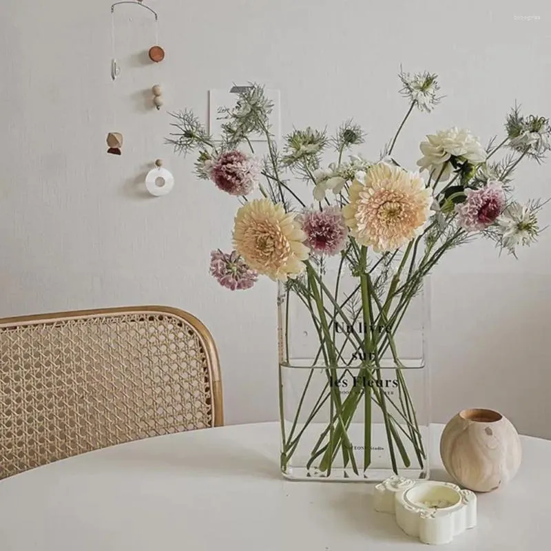 Vases Design de livre Vase à fleurs mignon acrylique pour fleurs décor de chambre bureau maison amoureux incontournables