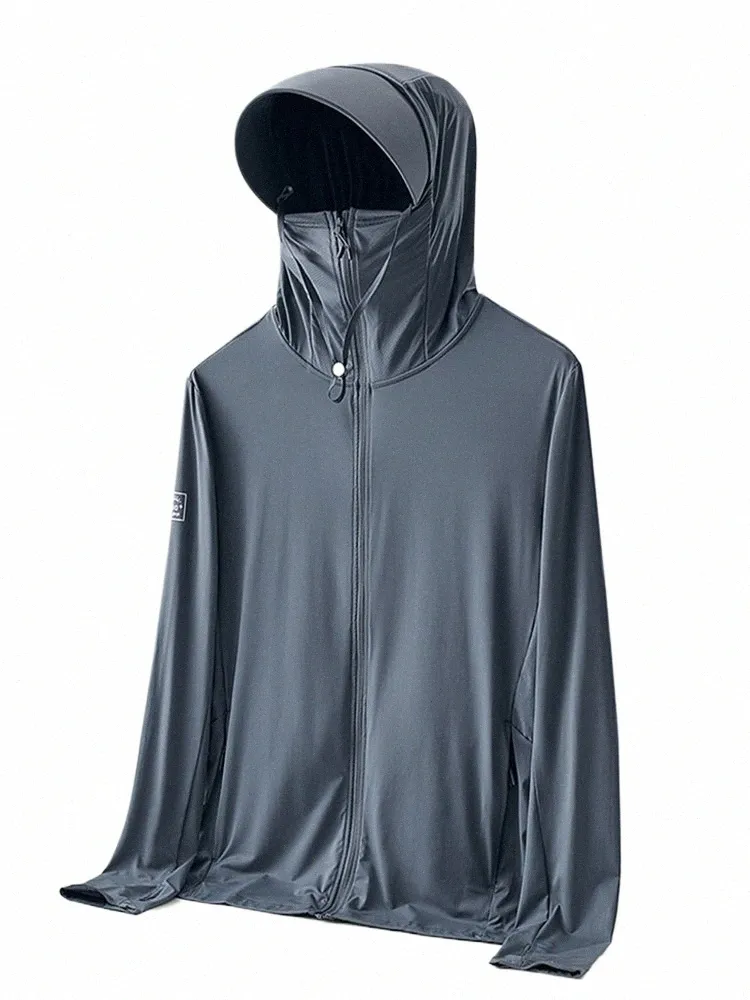 Sommer UPF 100+ UV-Beweis Haut Mäntel Männer Atmungsaktive Licht Dünne Kühle Nyl Sun Protecti Mit Kapuze Windjacke Casual Jacken 8XL R8eH #