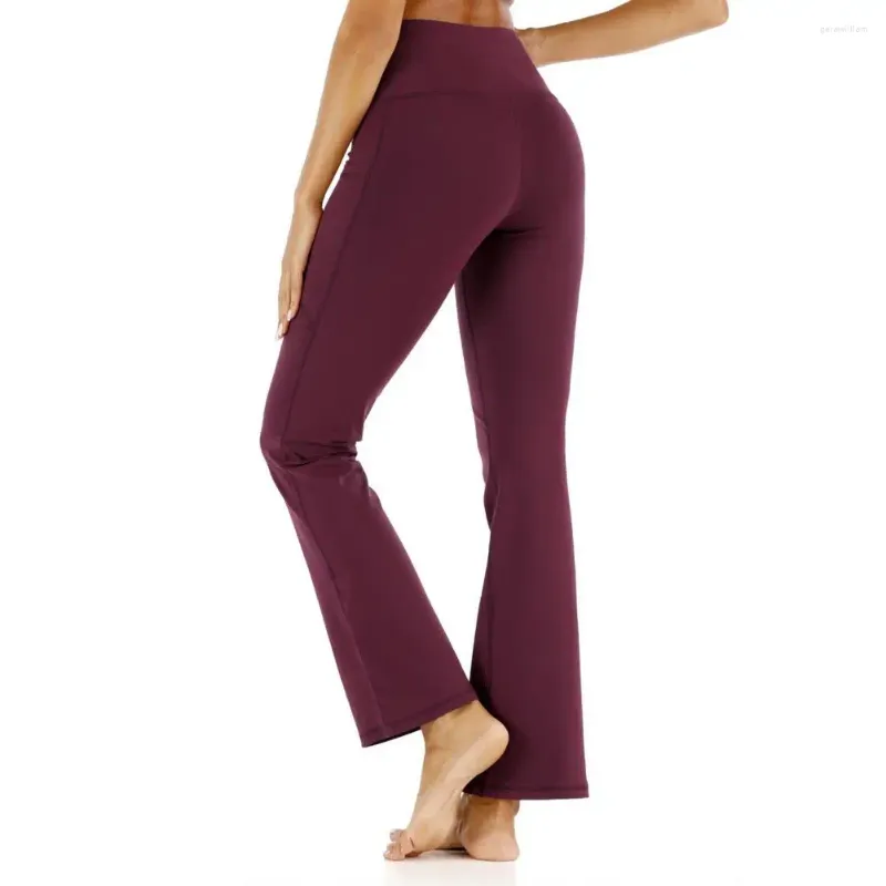 Calças femininas cintura alta elástica multi-bolso casual esportes grandes pernas moda leggings capris yoga