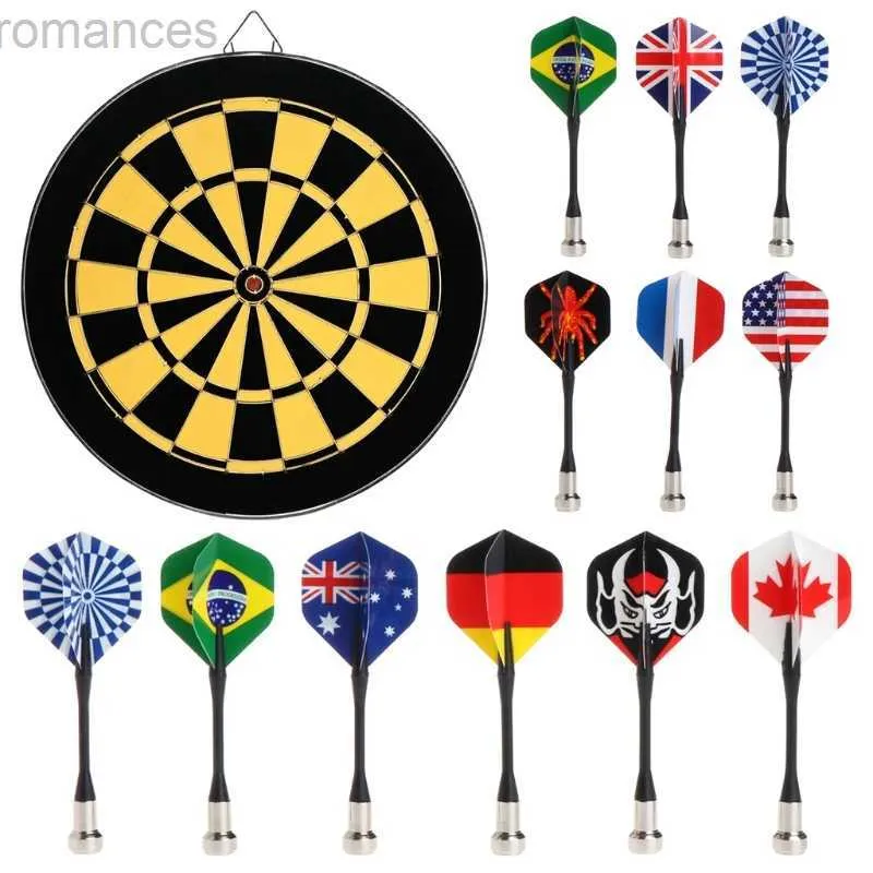 Darts gorąca wyprzedaż 6pcs/set Bullseye Target Gra Bezpieczeństwo Dziecka Flaga National Flaga magnetyczna super ssanie dla magnesu Dartboard 24327