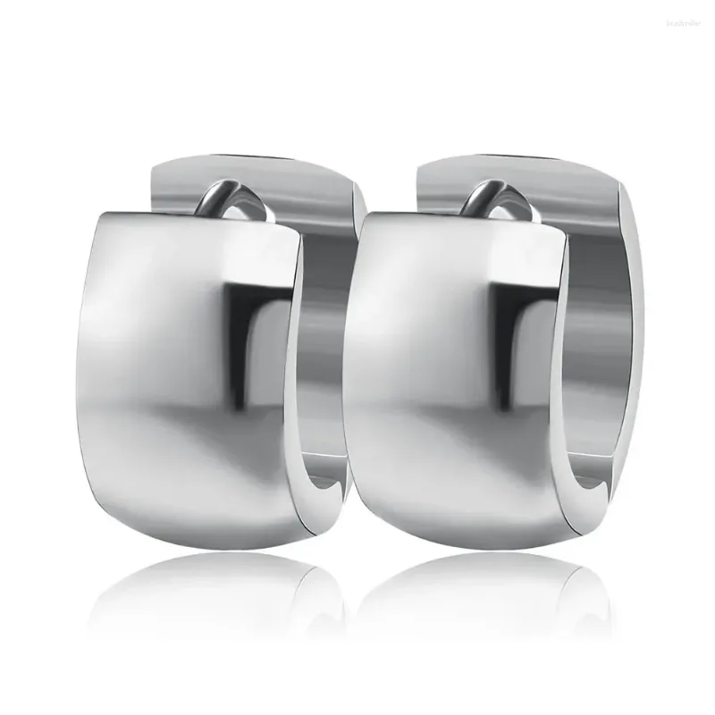 Boucles d'oreilles pendantes pour hommes et femmes, unisexe, petit cerceau en acier inoxydable, accessoire d'oreille Huggie