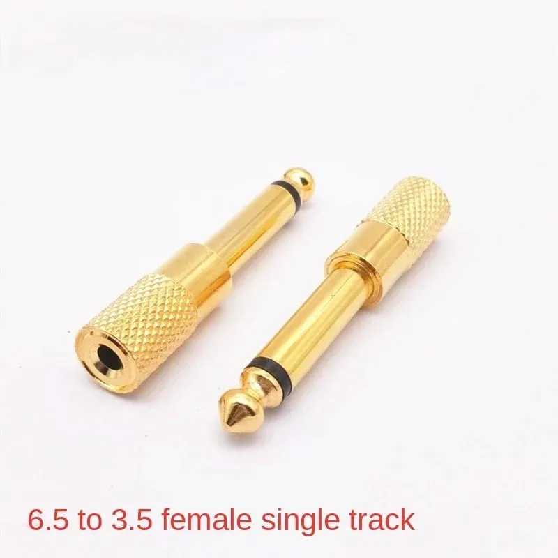 2024 6.35mm Mono Male Plug To 3.5mm Female Jack Adapter Gold Plated Jack 3.5mm To 6.35mm Plug Adapter Connector