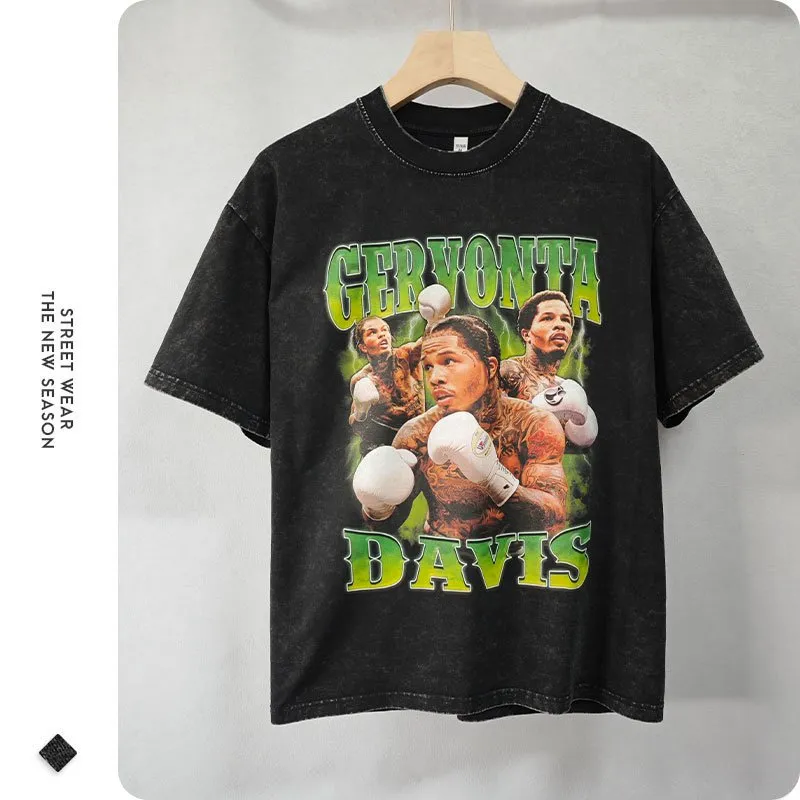 serbatoio Gervta Davis T-shirt Vintage Wed Ali Jr T Shirt Oversized Manica Corta Bo Champi Tshirt Tops Tees Uomo Cott G1gi#_voghion.com