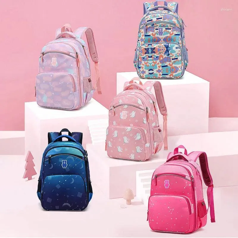 School Bags Cute Children 3-10 Years Old For Boy's Pink Backpacks Girls Kindergarten Kid Lightweight Waterproof 2024