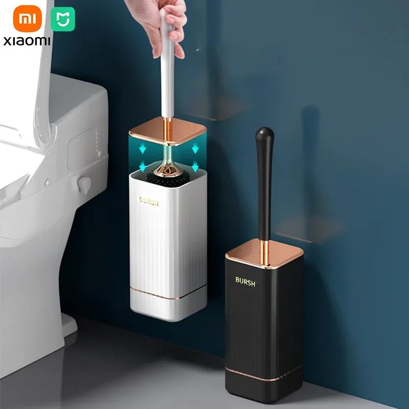 Houders Xiaomi Mija toiletborstel Siliconen TPR-reinigingsborstel WC-schoonmaakgereedschap Wandmontage toiletborstelsets Badkameraccessoires Gereedschap