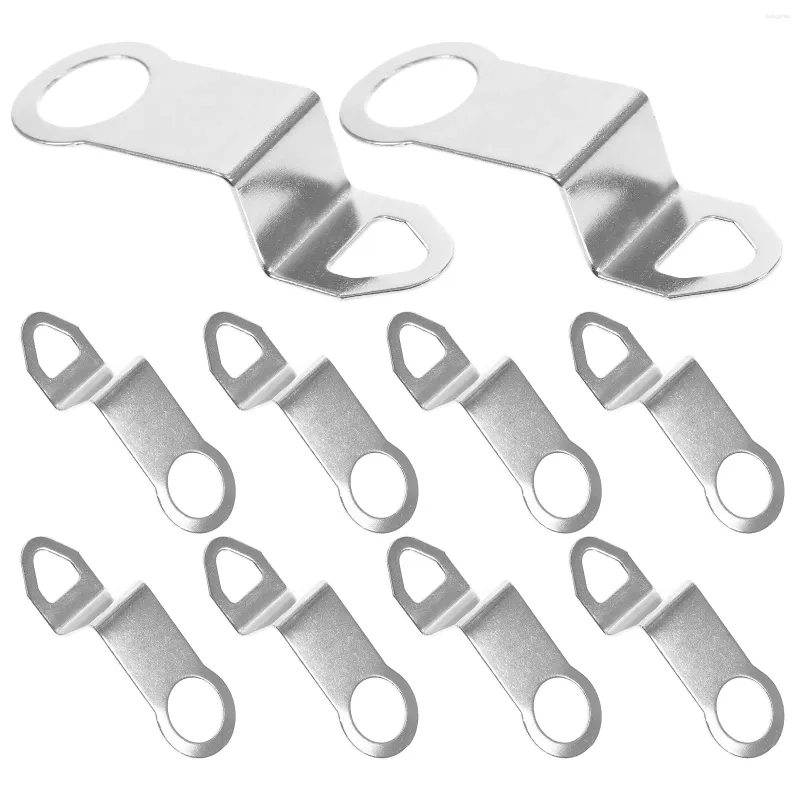 Klockor Tillbehör 10 PCS Klockkrok Powered Replacement Kit Wall Hanging Hooks Only Repair Metal