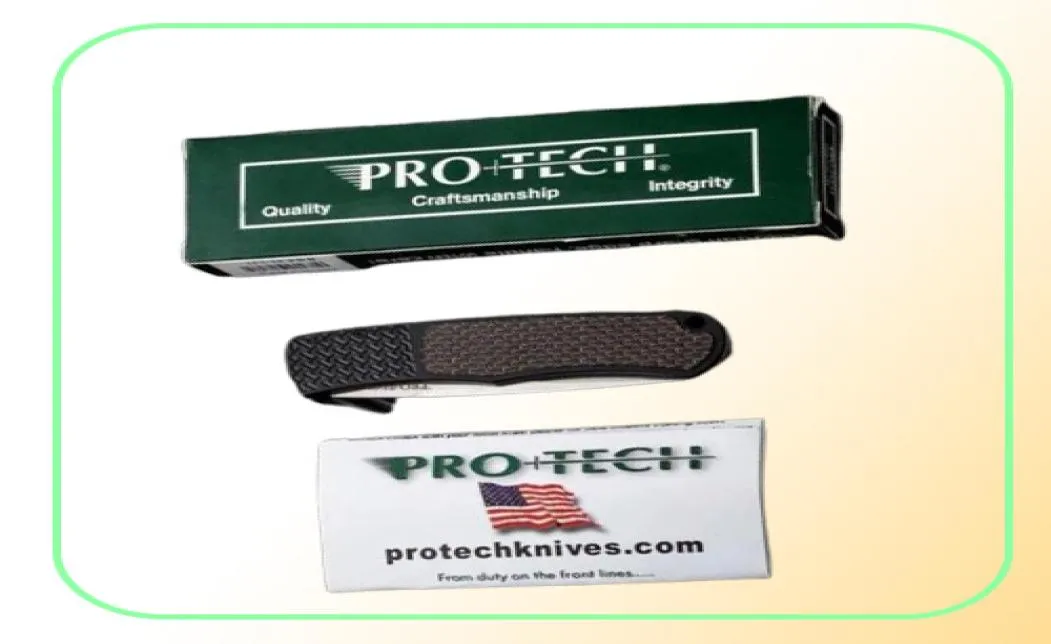 Protech PR151 MAGIC BR1 KNIVER Automatisk utkastande fällkniv Whiskers 154cm Blad CNC Aviation Aluminiumlegering Kolbrazi2011771