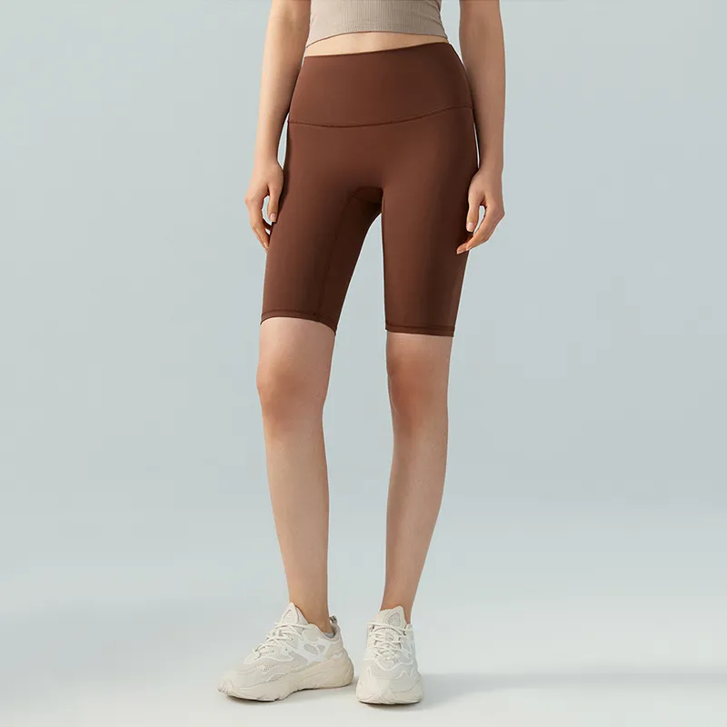 LL373 Pantalones cortos deportivos ajustados pantalones cortos de fitness para mujer pantalones cortos de yoga de cintura alta