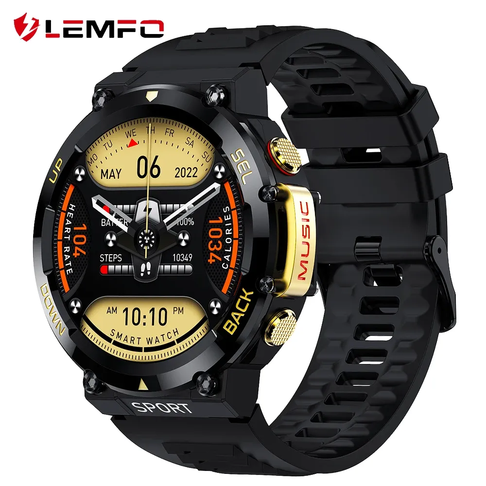 Zegarki Lemfo LF33 Smart Watch Men IP68 Waterproof Bluetooth Call Sports Watches 400MAH NFC Smartwatch 1,39 cala 360*360 HD PK Trex 2