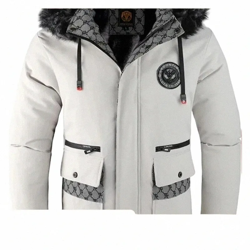 2023 Hiver Nouveau manteau épais rembourré pour hommes Casual polyvalent Fi Haute qualité Veste à col montant Marques de haute qualité M0tD #