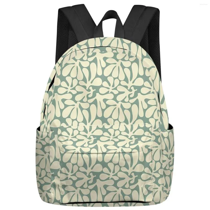 Rucksack mit Blumen-Silhouette-Rosen-Studenten-Schultaschen, Laptop, individuell für Männer, Frauen, Frauen, Reise-Mochila