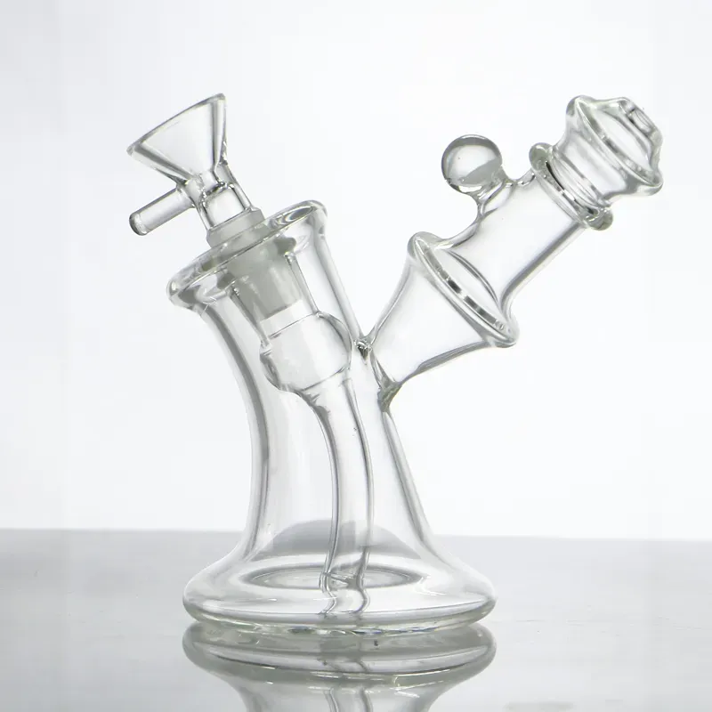 Mini bong in vetro clearvoah crooker becher dab rig regger bongs gorgogliatore con tubi dell'acqua percolatori inline