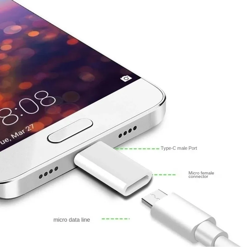 Адаптер Type-c Разъемы для зарядного устройства Micro Usb к типу C для Samsung Galaxy S8 S9 Plus Note 8 9 Кабель USB-c