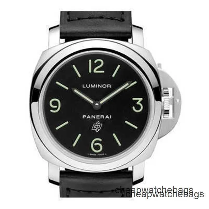 Montre Swiss Made Panerai Montres de sport PANERAISS Luminor Series Manuel Mécanique Pam01000 Étanche en acier inoxydable Mouvement de haute qualité