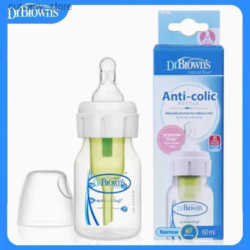 哺乳瓶＃Dr. Brown Standard Caliber 60ml PP Baby Bottle/Anti Coliic/Rate Baby Bottle L240327
