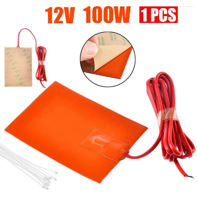 Tapijten Mat Siliconen Heater Pad Voor Motorblok Tank Olie Pan 100W 12V 9x13cm hittebestendig Duurzaam Praktisch