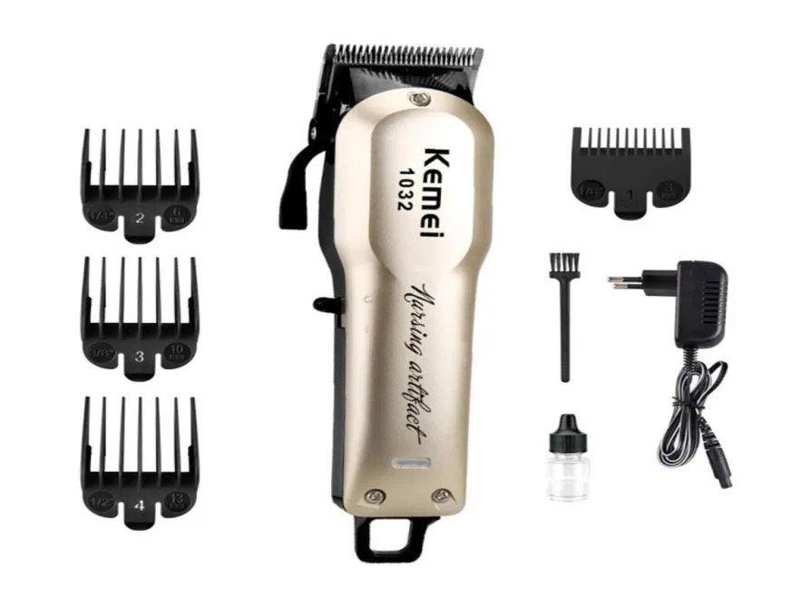 100-240V KEMEI Professionell hårklippare Skägg Kraftfull hårrakmaskin Barber Cutting Electric Razor1237220
