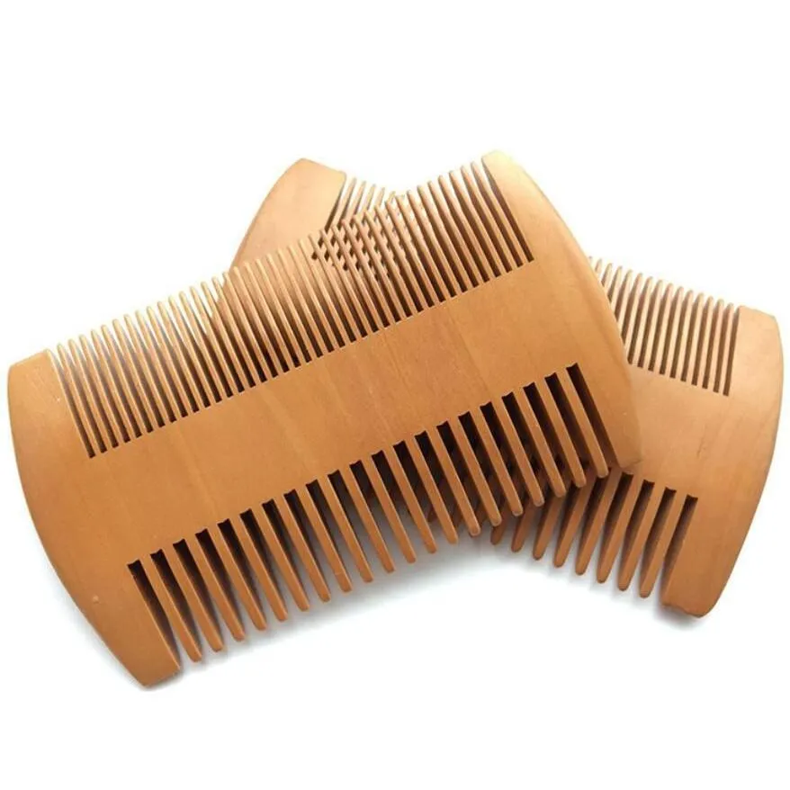 Altro giardino domestico 100 pezzi pettine per barba in legno doppi lati pettini in legno spesso super stretti pente madeira pidocchi strumento per capelli per animali domestici vendita 3X drop Dhcds