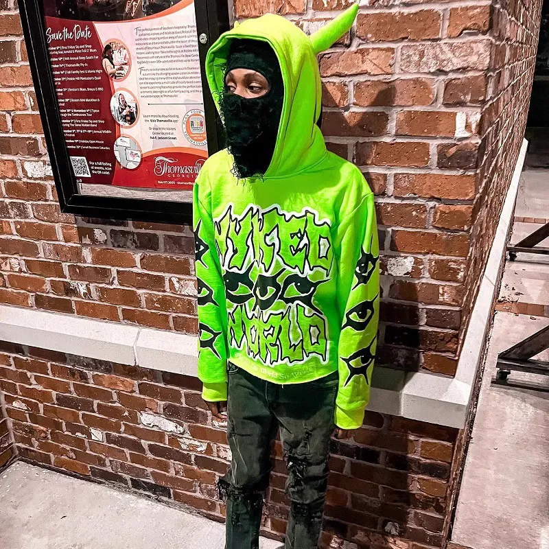 Man official graffiti print hoodie hotsell