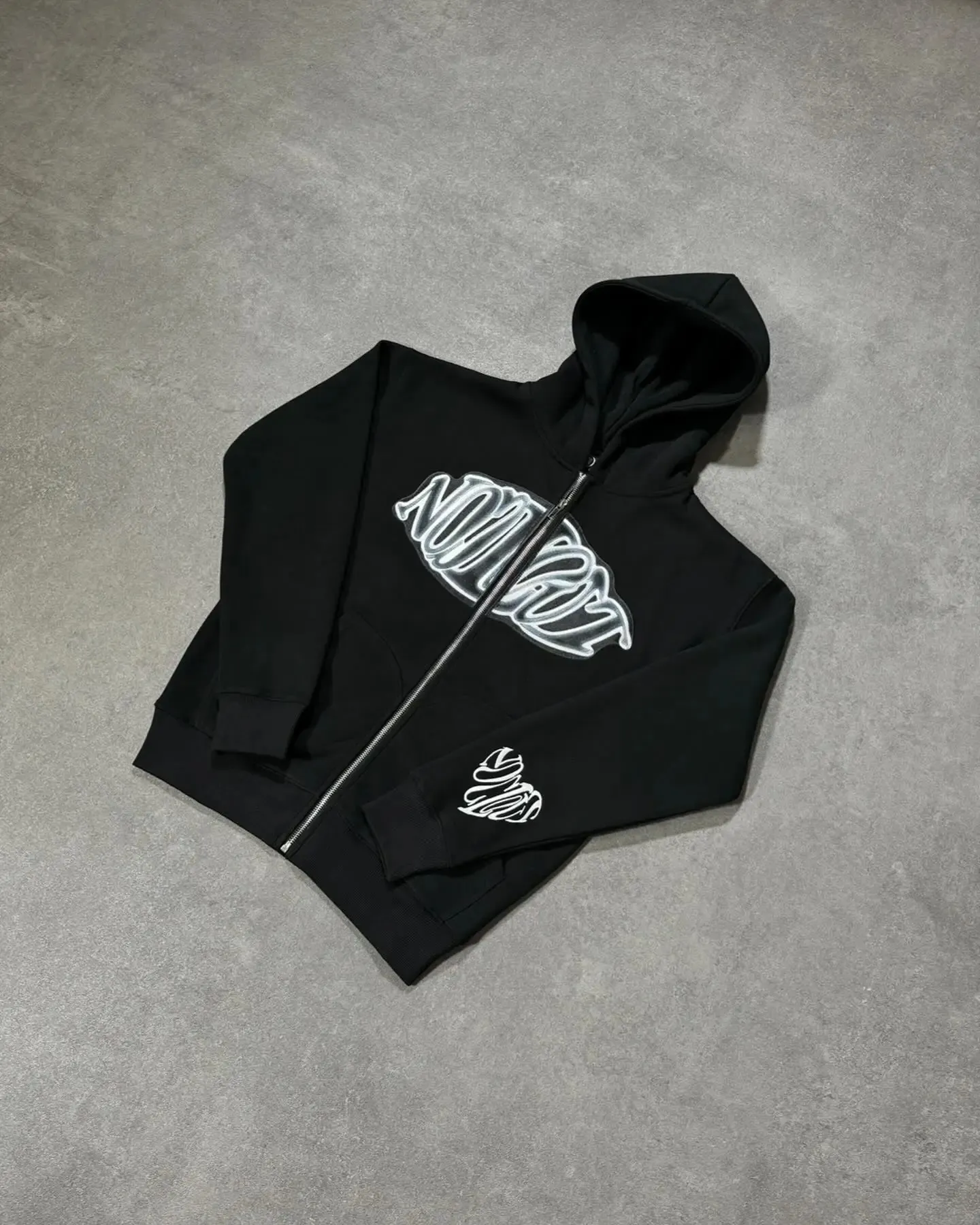 Zip Up Hoodie Y2K Zipper Sweatshirt Män Kvinnor Harajuku Hip Hop Overdimensionerad grafisk tryck Lång ärm Pullover Hoodies Streetwear 240312