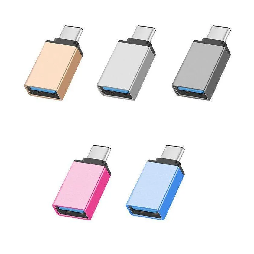 Adattatori per telefoni cellulari Convertitore adattatore in metallo Adattatore USB 3.1 tipo C Otg femmina per telefoni Android Drop Delivery Accessori Otgqe