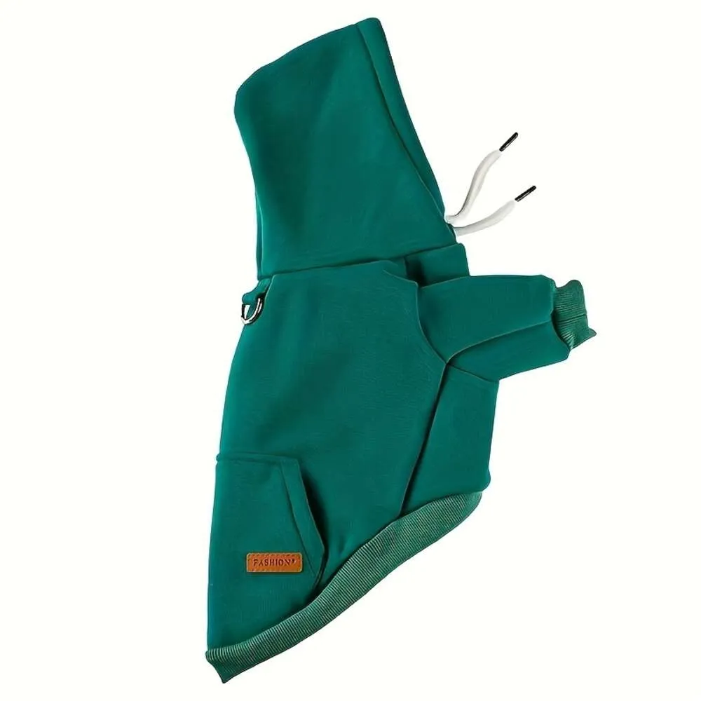 Cozy Pet Hoodie with Back Pocket for Small Dogs - Keep Your Furry Friend Warm and Stylish