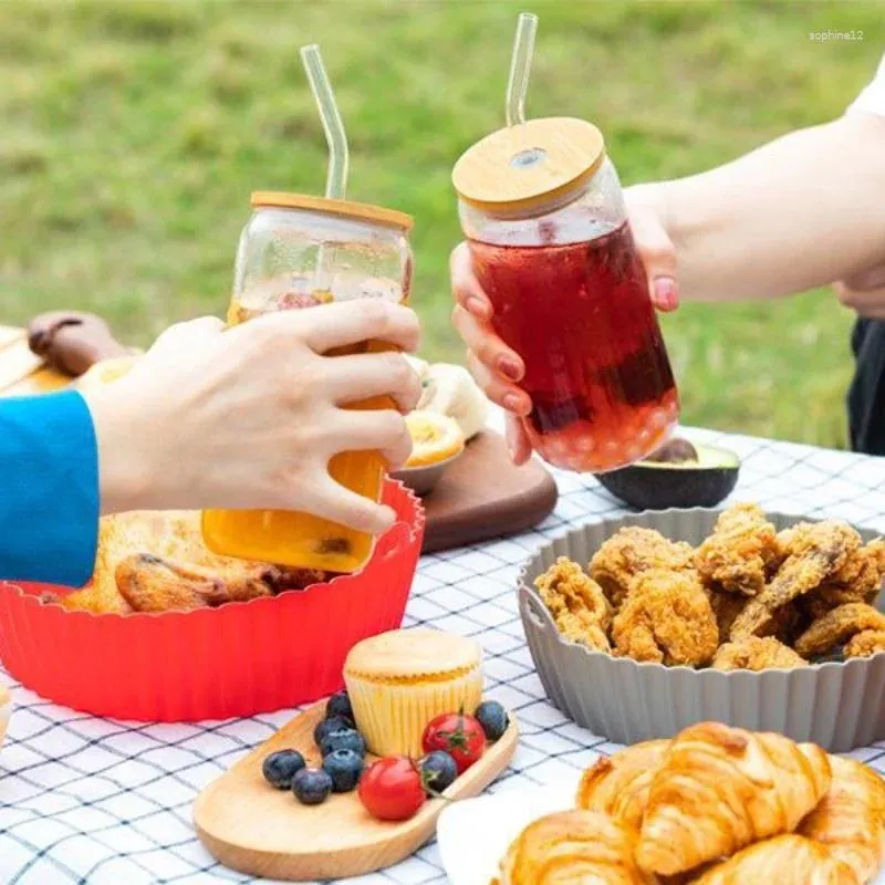 Weingläser mit hohem Borosilikatgehalt, Wasser zum Trinken, hitzebeständige Tasse mit Strohhalm, 473 ml, Eiskaffee, Espressotassen, Trinkgeschirr aus Glas