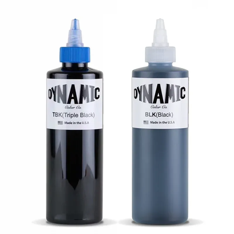Inks DYNAMIC Professional Black Tattoo Ink For Body Painting Art Natural Plant Micropigmentation Pigment Permanent Tattoo Ink BLK TBK