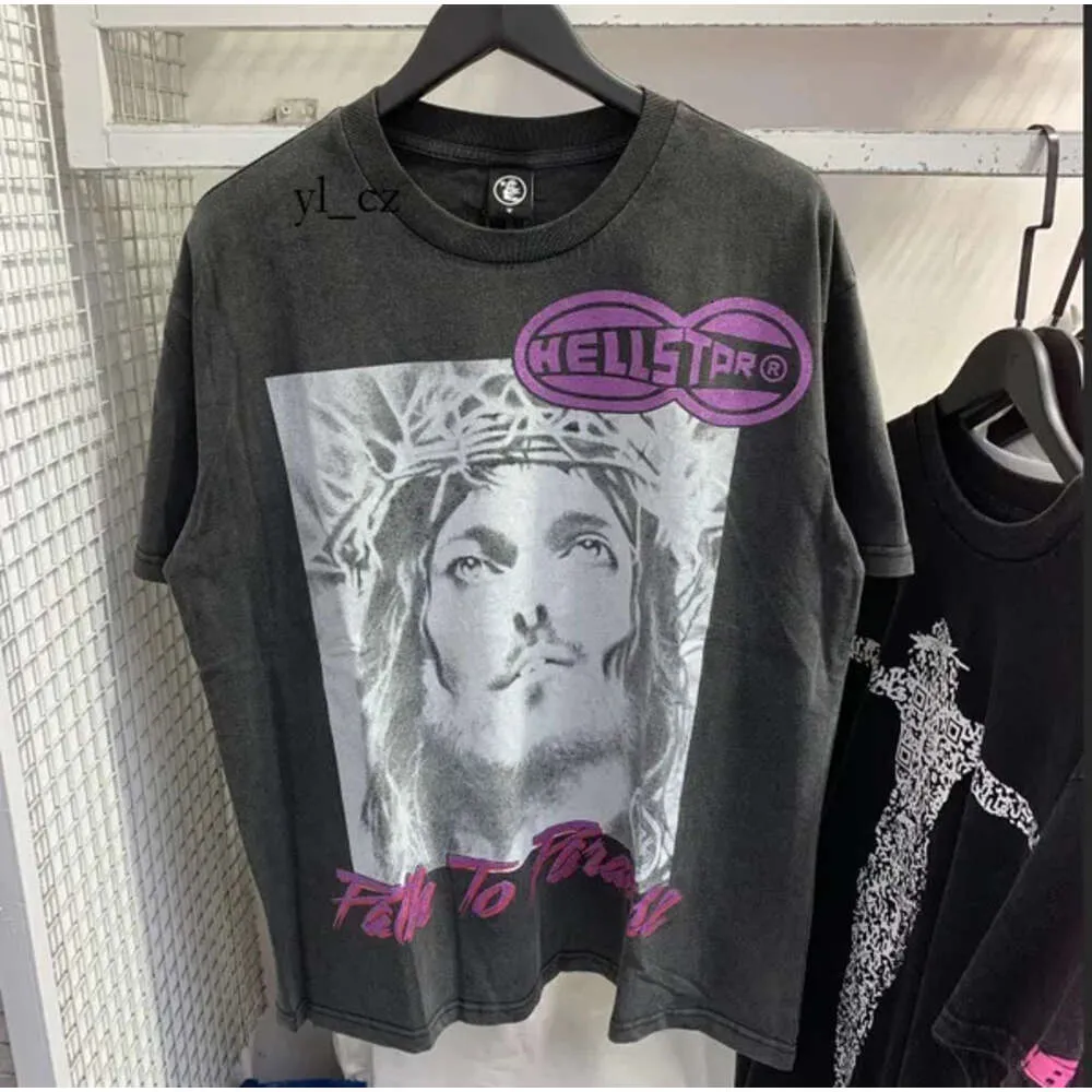 Camicia firmata Camicia Hellstar T-shirt da uomo Manica corta Tee Uomo Donna Alta qualità Streetwear Hip Hop Moda T Shirt Hell Star Hellstar Short 9718