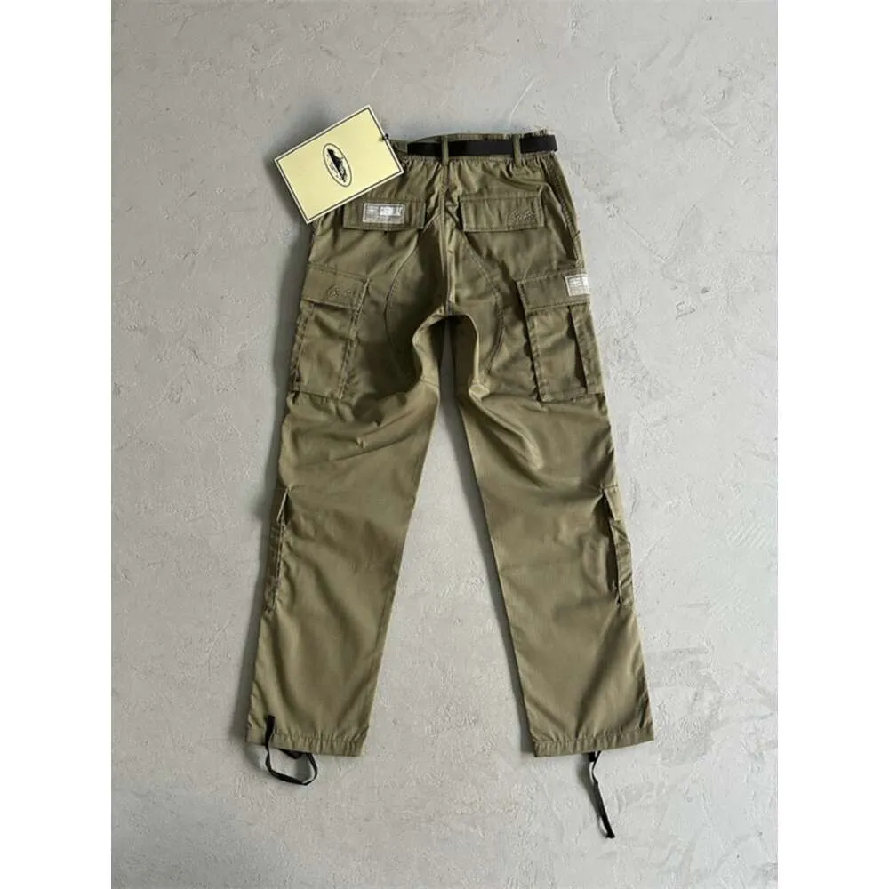 New Croteiz Military Green Patc Workwear Pants American Style Pants Trendy Brand Sports Army Green Print