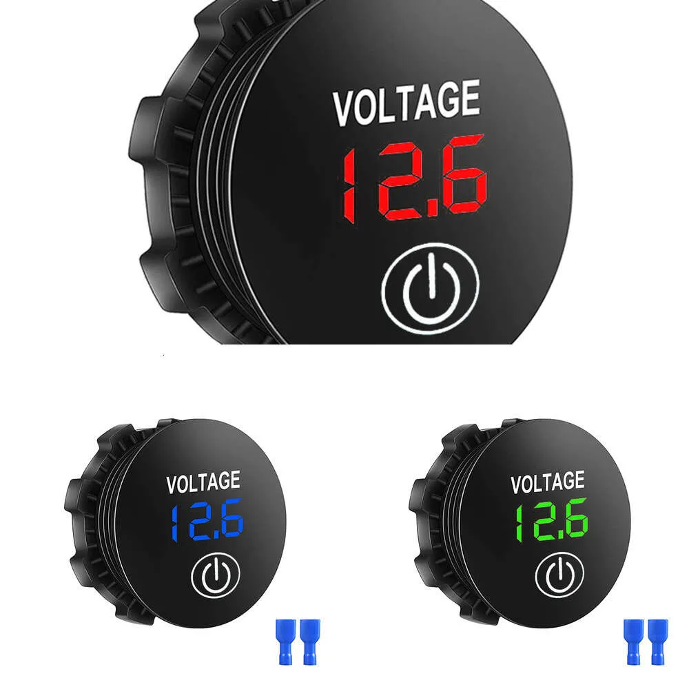 DC 12/24V Joying Autoradio Car LED Panel Digital Voltage Voltmeter Meter Battery Capacity Display Volt With Touch ON OFF Switch