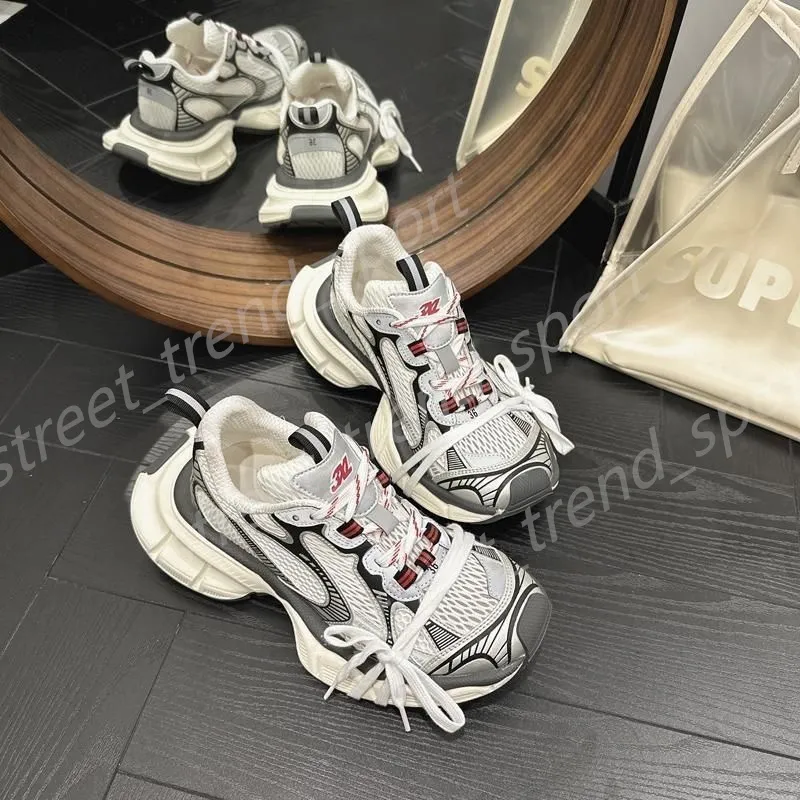 Повседневная обувь Люксовый дизайнерский бренд Track 3 3.0 Мужчины Женщины розовый белый черный Кроссовки Tess.s.Кожаные кроссовки Gomma, нейлоновая платформа с принтом 36–45 P37