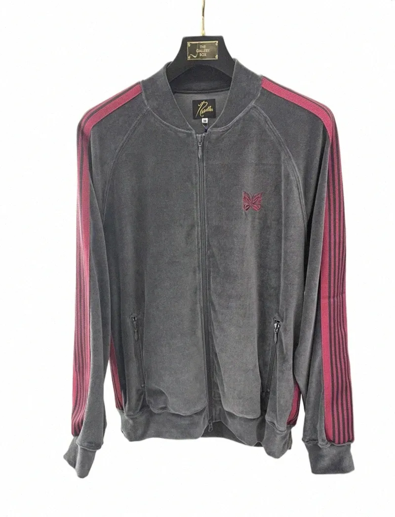 Veet Stripe Aiguilles Veste Hommes Femmes Papillon Broderie Manteau AWGE Survêtement Gym r6YM #