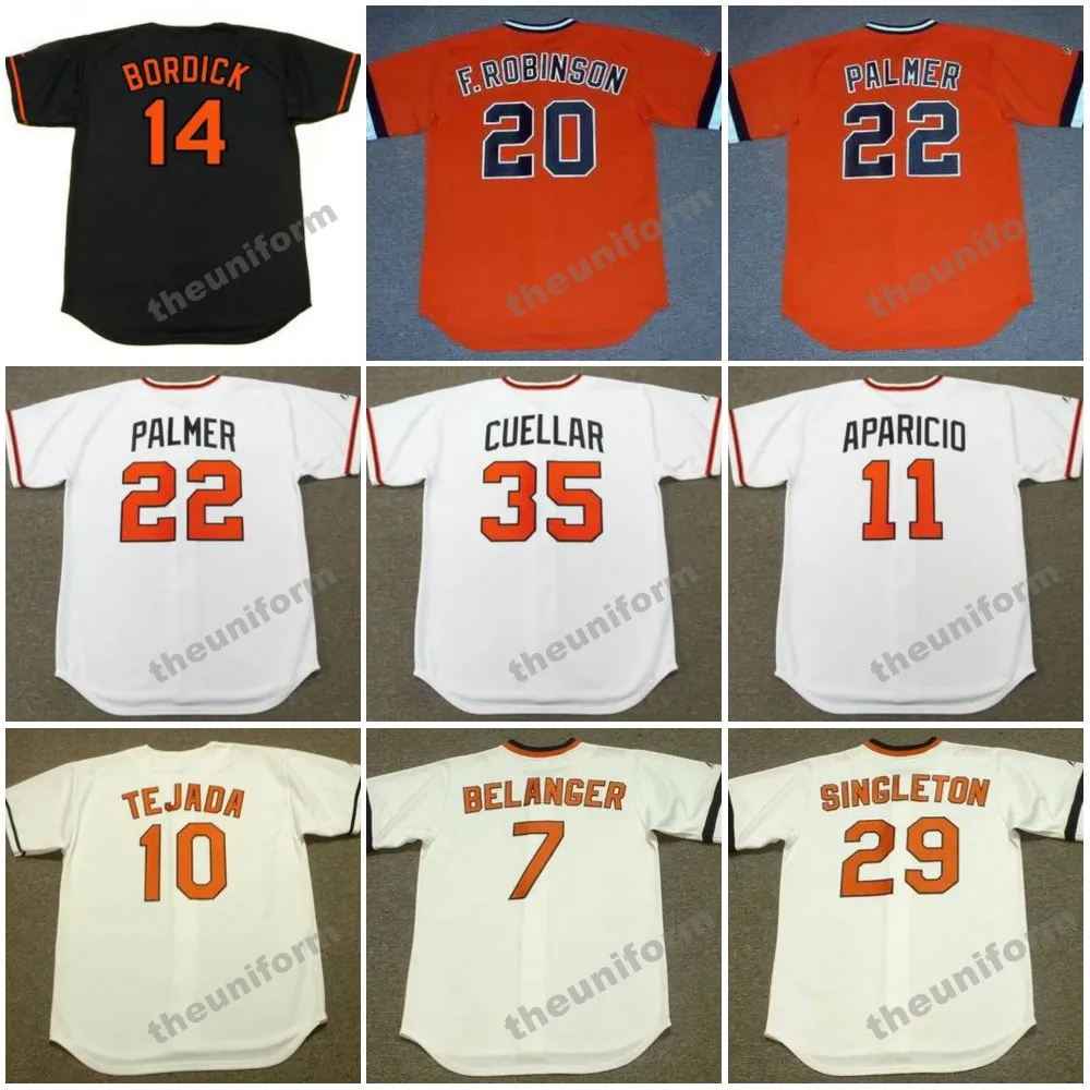 Throwback Baseball Jersey S 5XL FRANK ROBINSON, HAROLD BAINES, Etc - Main Image