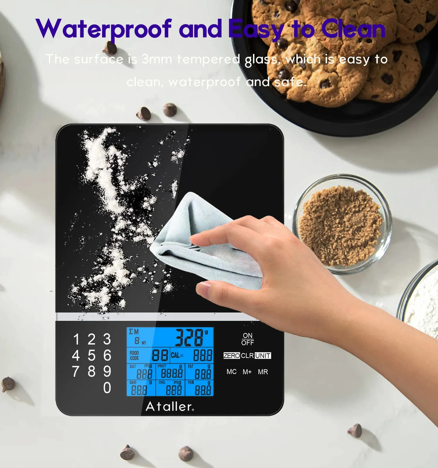 Smart Kitchen Scale С Калькулятором Питания, 5 Кг Цифровой Шкала Пищи Для  Выпечки И Приготовления Пищи, Грамм И Унций, Черный 240324 От 4 086 руб. |  DHgate